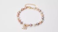 Elephant Pearl Bracelet, Girl's Best Friend Handheld Gift with Gold Package, Natural Pearl Bracelet