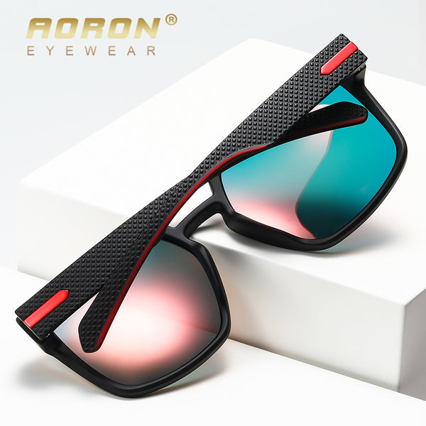 New TR90 Sports Sunglasses Polarized Colorful True Film Men's Sunglasses Color Changing Driving Night Vision Goggles 3045