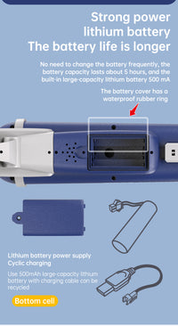 مسدس مياه كهربائي مزدوج الأنبوب للعب في الهواء الطلق ولعبة الحرب