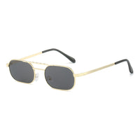 Fashionable and personalized square narrow frame fashionable sunglasses for men and women