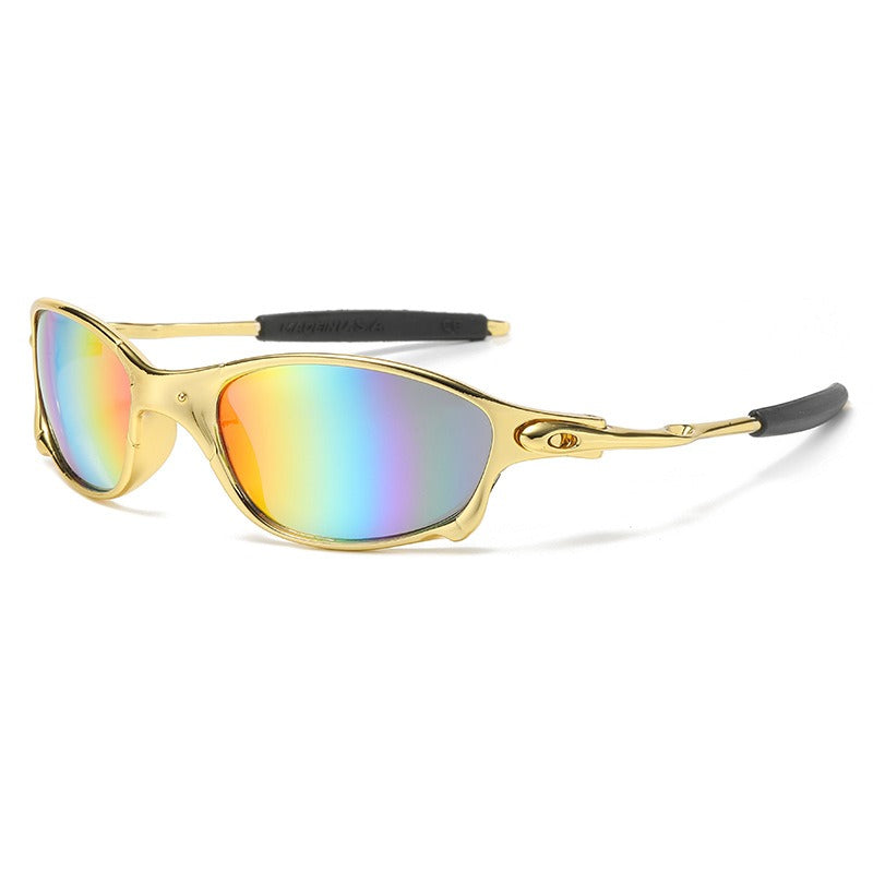 Colorful sunglasses European and American fashion sunglasses UV protection all-match glasses