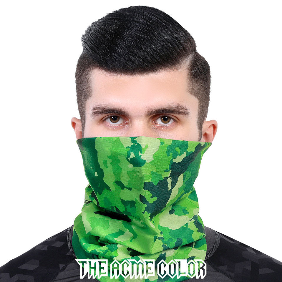 Green 2 Ski Magic Bandana Anti-UV Mask Warm Neck Cover Women's Breathable Outdoor Mask Riding Men and Women