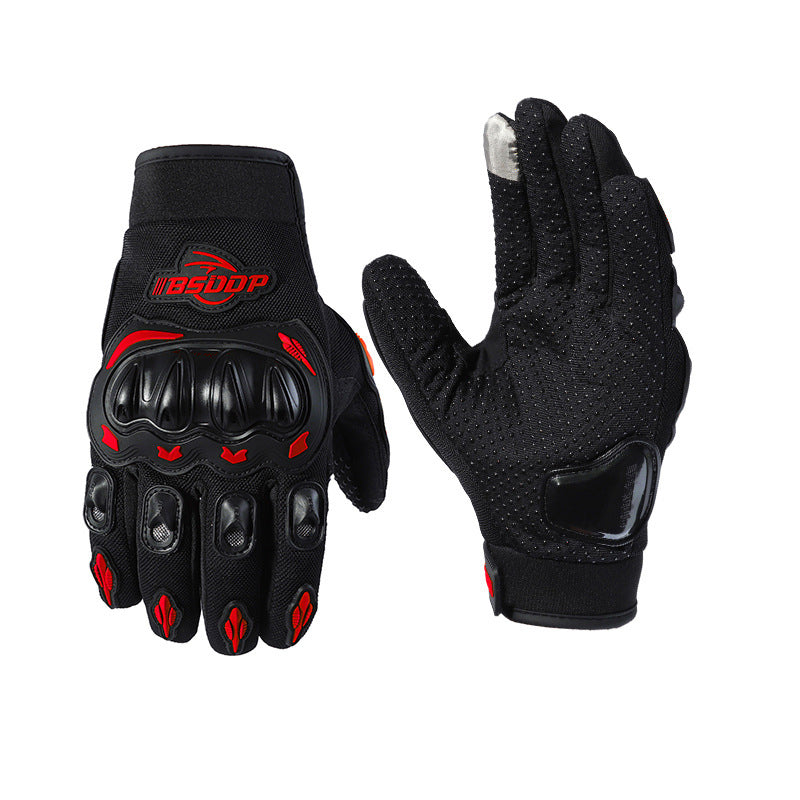 Motorcycle Riding Gloves, All Finger, Summer Breathable, Men's And Women's Electric Vehicles, Anti Fall, Anti Slip, Touch Screen