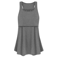 Summer short sleeved color matching maternity dress, breastfeeding lace up nursing suit