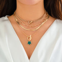 Five petal flower necklace, niche, light luxury design, high-end feeling, collarbone chain