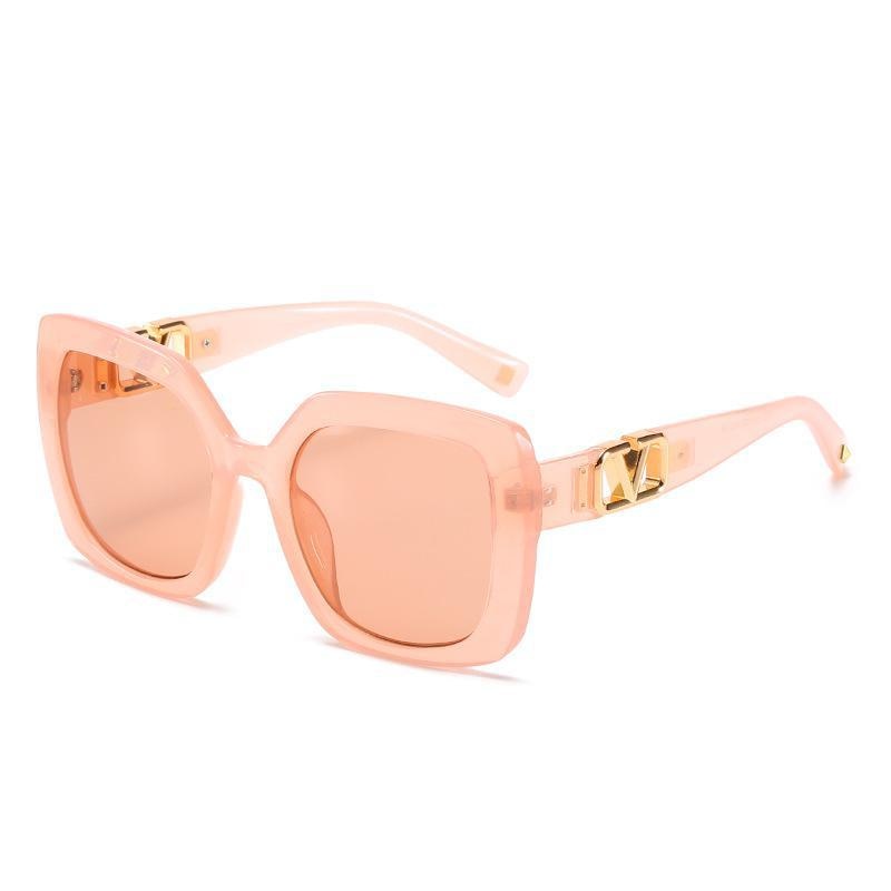 New Fashion Square Sunglasses Trend V-Shaped Sunglasses Women's Large Frame Sunglasses
