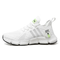 Flyknit breathable running shoes with lightweight mesh surface for men's casual shoes