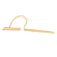 Retro C-shaped straight ear clip without ear hole and ear bone clip