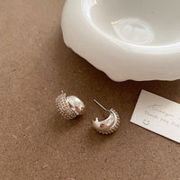 Arc earrings for women, light luxury, elegant temperament, simple and versatile earrings and earrings