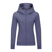 Autumn And Winter New Thickened Thermal Hooded Sports Jacket For Women Casual Wear Yoga Training Fitness Jacket