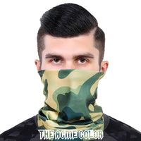 Green 2 Ski Magic Bandana Anti-UV Mask Warm Neck Cover Women's Breathable Outdoor Mask Riding Men and Women