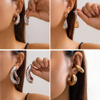 Retro and minimalist without ear holes, ear bone clip with ear rings