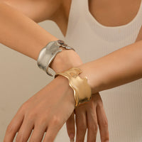 Metal style temperament niche versatile bracelet Bracelet irregular opening bracelet
