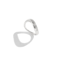 Baroque Round Irregular Curved Ring Ring Smooth Plain Ring Female Ring