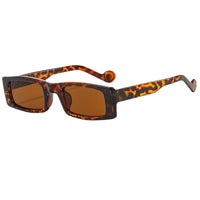 Personalized sunglasses women's color narrow frame hip-hop sunglasses