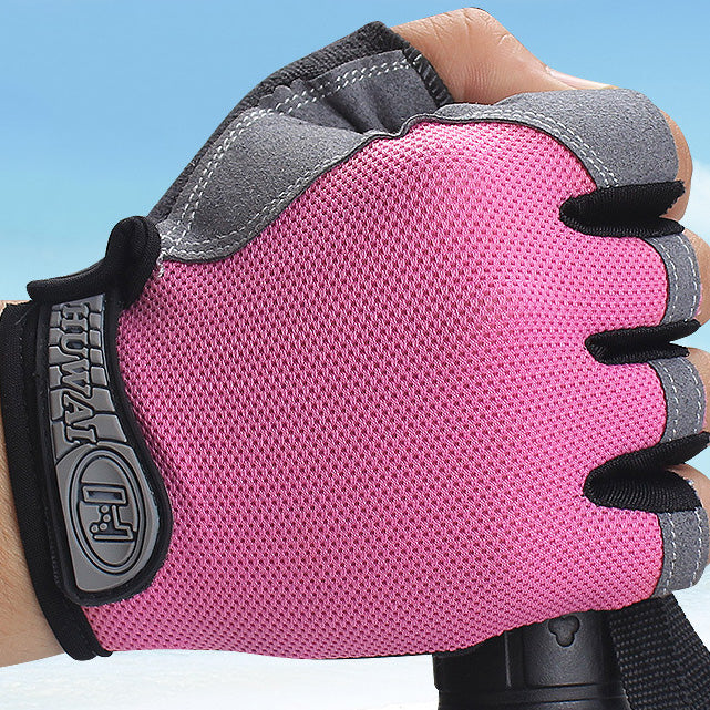 Spring And Summer Half Finger Men's And Women's Fitness Gloves Training Weightlifting Outdoor Mountaineering Riding Non-Slip Wear-Resistant Sports Gloves