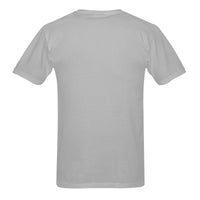 (All Printing) Gildan - Men - Heavy Cotton T-Shirt - 5000(White)(One Side Printing)（Made in USA，Ships to USA Only）Gray