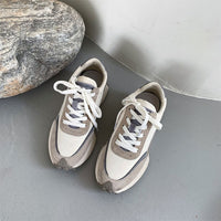 New Spring/Summer Genuine Leather Versatile Thick Sole Casual Sports Shoes for Women