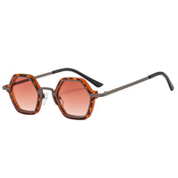 Punk Hip-Hop New Sunglasses Personality Small Frame Polygonal Metal Mixed Men And Women Fashion Sunglasses