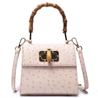 Buckle bag ostrich pattern single shoulder diagonal cross women's bag