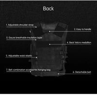 Wholesale Outdoor 6000D Nylon Multi-Pocket Gear Hunting Camouflage Breathable Training Equipment Tactical Grid Vest