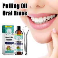 EELHOE   Oral Coconut Oil Mouthwash Removes Stains Beautifies Teeth Freshens Breath Cleans Mouth And Protects Gums
