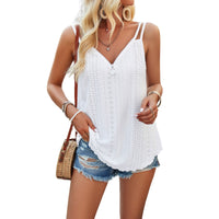 Spring/Summer Foreign Trade Leisure Solid Color Suspended Tank Top