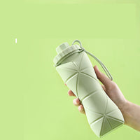 كوب ماء منزلي قابل للطي من السيليكون، سعة كبيرة، محمول، زجاجة مياه رياضية خارجية، كوب قابل للسحب