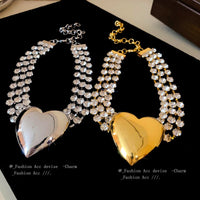 Love multi-layer diamond necklace with collarbone chain for fashion