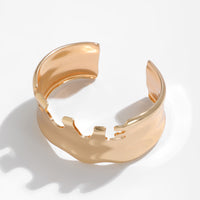 Metal style temperament niche versatile bracelet Bracelet irregular opening bracelet