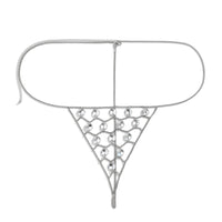 Creative hollow acrylic tassel sequin chest chain sexy shiny nightclub bikini outfit