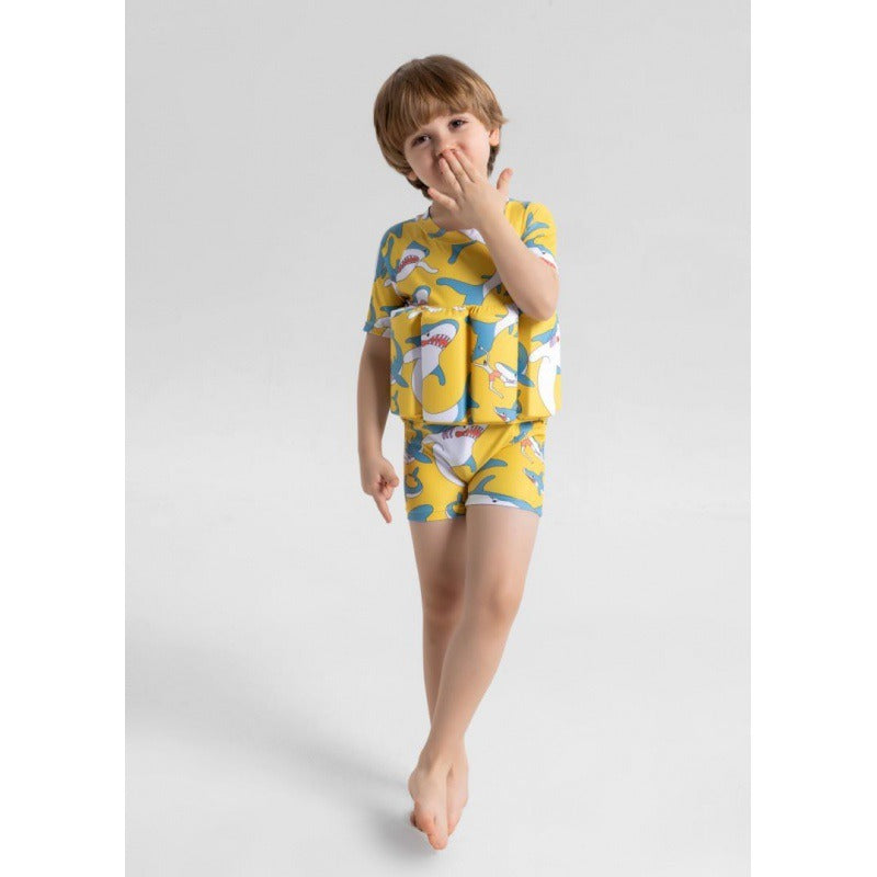 ملابس سباحة قابلة للطفو للأطفال، ملابس سباحة لطيفة من قطعة واحدة للرضع والأطفال الصغار، سترة عائمة للفتيات الصغيرات