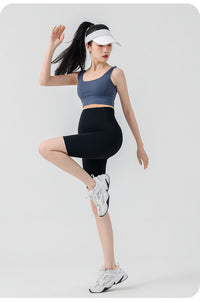 Pregnant women's pants Spring and summer thin bottoming pants Yoga shark pants abdomen support seamless shorts facial mask pants