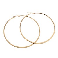 Earring round strip flattened ear line buckle technology ear line summer women's new jewelry