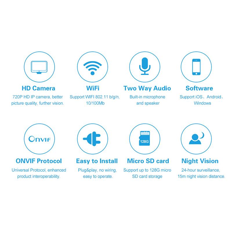 VStarcam HD Indoor Wireless 720P Security IP Camera Surveillance WiFi CCTV Camera Pan