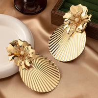 Flower Ginkgo Leaf Ear studs Ear studs Fashion jewelry