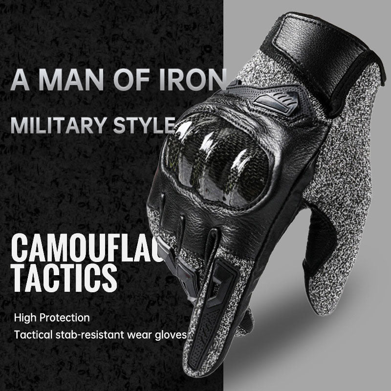Five anti-cut all-finger tactical gloves riding touch screen gloves anti-skid military fans protection training