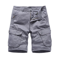Men's loose overalls shorts large size multi-pocket shorts