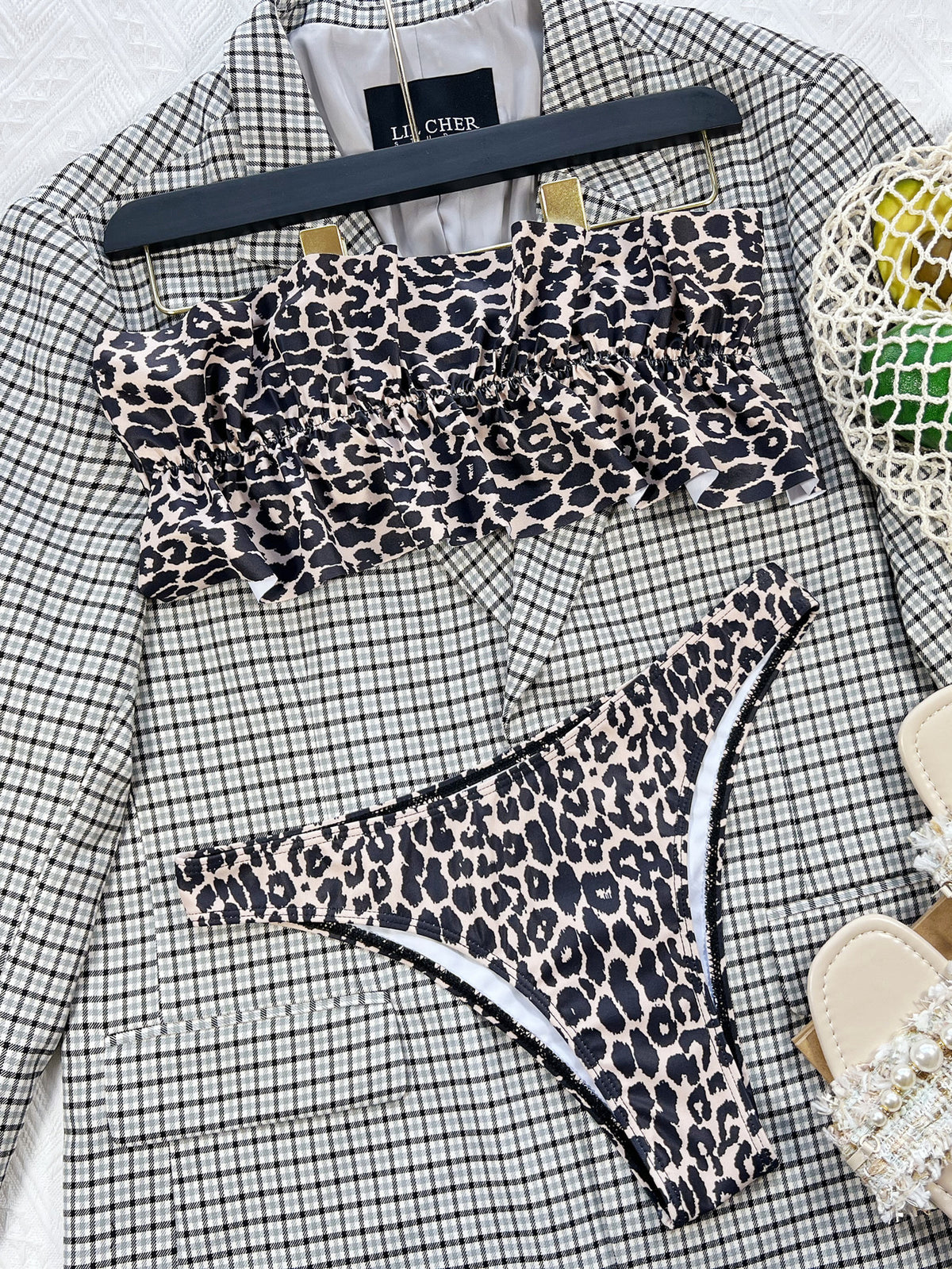 Swimsuit Ladies Split Swimwear Tube Top Sexy Bikini