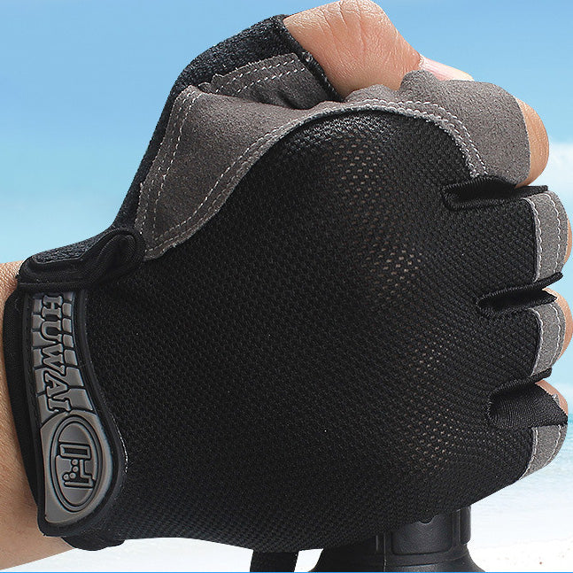 Spring And Summer Half Finger Men's And Women's Fitness Gloves Training Weightlifting Outdoor Mountaineering Riding Non-Slip Wear-Resistant Sports Gloves