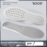 Super soft PU sports running shock-absorbing soft basketball military training insoles for men and women