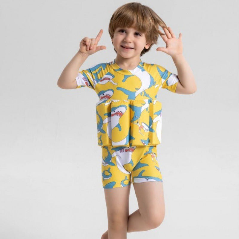 ملابس سباحة قابلة للطفو للأطفال، ملابس سباحة لطيفة من قطعة واحدة للرضع والأطفال الصغار، سترة عائمة للفتيات الصغيرات