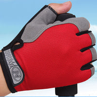 Spring And Summer Half Finger Men's And Women's Fitness Gloves Training Weightlifting Outdoor Mountaineering Riding Non-Slip Wear-Resistant Sports Gloves