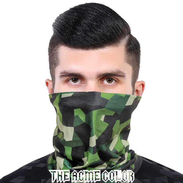 Green 2 Ski Magic Bandana Anti-UV Mask Warm Neck Cover Women's Breathable Outdoor Mask Riding Men and Women