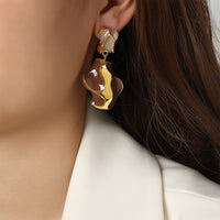 Personalized niche fashion simple and elegant geometric jewelry earrings