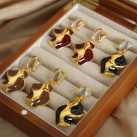 Personalized niche fashion simple and elegant geometric jewelry earrings