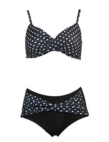 New Ladies Polka Dot Split Swimsuit Sexy Plus Size Swimsuit Polka Dot Bikini