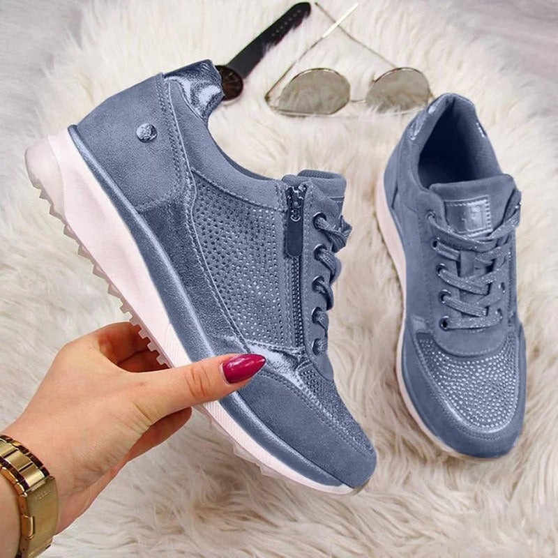 Thick soled dad shoes, solid color casual shoes, sponge cake heels, women's shoes