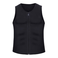 Men's sports shapewear, zipper vest, sweatshirt, chloroprene rubber sweatshirt, fitness corset