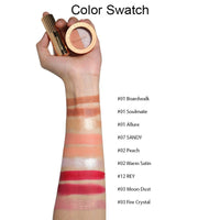 O'CHAIN Pearlescent two-color eyeshadow Matte lipstick does not fade and does not stick to the cup powdery delicate eyeshadow palette